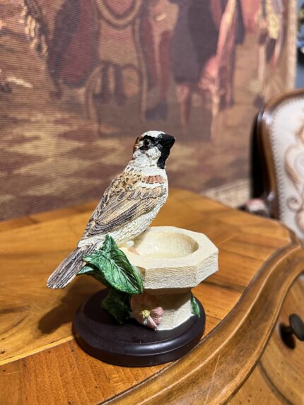 Vintage Kuş Figürlü Dekoratif Biblo – Hausspelling (Eaglemoss) El Boyama 10x7 cm