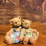 Cherished Teddies Travis & Tucker 1995 Vintage Ayıcık Biblo – Koleksiyonluk Çift Figür