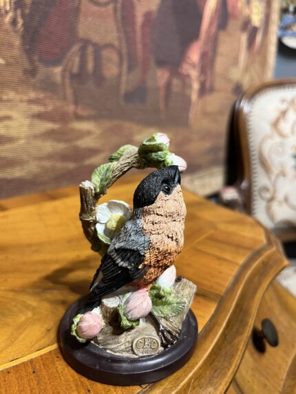 Vintage Sığırcık (Starling) Biblo – Eaglemoss “Star / Lo storno” El Boyama Koleksiyon Figürü (10x7 cm)