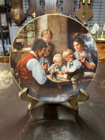 Bareuther Bavaria Koleksiyon Tabak – “Das Kartenhaus” – Franz von Defregger – 1990 Sınırlı Üretim